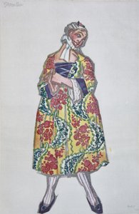 Costume Design for the Ballet Le Donne di Buon Umore by C. Goldoni, 1917