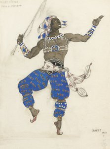 Costume Design for the Ballet Oriental Fantasy Ballet Hindu by Leon Bakst