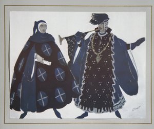 Costume Design for the Play The Martyrdom of St. Sebastian by Gabriele D