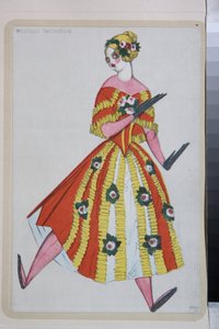Costume for the ballet La Boutique Fantasque directed by Gioachino Rossini by Leon Bakst