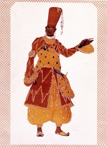 Costume of the great Eunuch for the ballet Sheherazade composed by Nikolai Rimsky-Korsakov by Leon Bakst