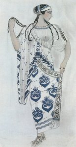 Helen of Troy, Costume Sketch for Emile Verhaeren