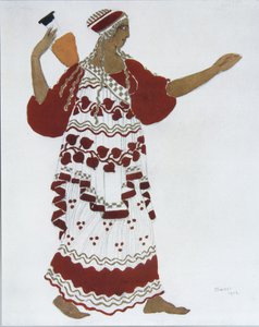 Nymph. Costume Design for the Ballet The Afternoon of a Faun by C. Debussy