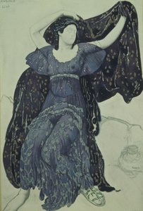 Nymph Echo. Costume Design for the Ballet Narcisse by N. Tcherepnin by Leon Bakst