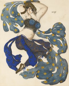 Odalisque. Costume Design for the Ballet Sheherazade by N. Rimsky-Korsakov by Leon Bakst