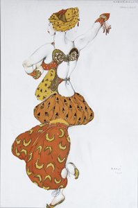 Odalisque. Costume Design for the Ballet Sheherazade by N. Rimsky-Korsakov by Leon Bakst