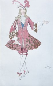 Page de la Princesse. Costume Design for the Ballet Sleeping Beauty by P. Tchaikovsky by Leon Bakst