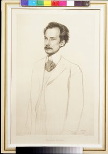 Portrait of the Poet Andrei Bely by Leon Bakst
