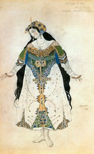 The Princess, costume sketch for Igor Stravinski