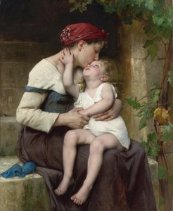 Mother and child by Leon Bazile Perrault