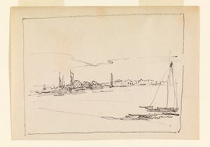 Landscape with Sailboat
