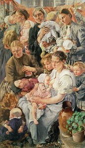 The Women, Right Panel from The Ages of the Worker, 1895 by Leon Henri Marie Frederic