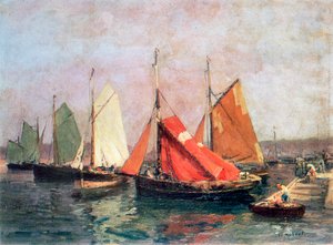 The Coast of Breton by Leon Hubert