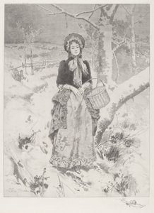 Girl in Peasant Costume by Leon Moran