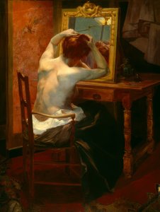 A Lady at Her Toilet