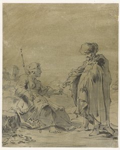 Judah and Tamar by Leonaert Bramer