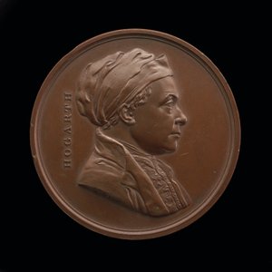 William Hogarth, 1697-1764, Painter [obverse], 1848 by Leonard Charles Wyon
