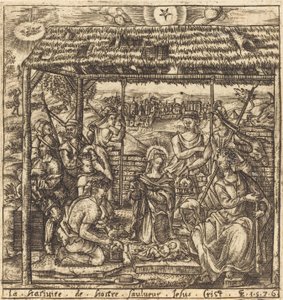 The Adoration of the Shepherds by Leonard Gaultier