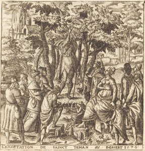 The Preaching of John the Baptist in the Wilderness by Leonard Gaultier