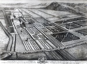 Chatsworth House, Engraved by Johannes Kip