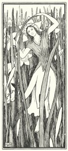 Daffy-down-dilly has come up to town, in a yellow petticoat and a green gown by Leonard Leslie Brooke