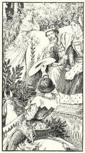 Here comes a lusty wooer by Leonard Leslie Brooke