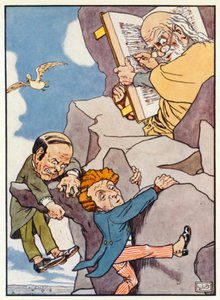 The Two Bachelors (colour litho)