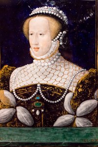 Eleonora of Habsburg, Limoges, 1560 by Leonard Limosin