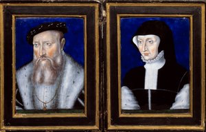 Portrait of Claude de Lorraine, Duke of Guise and Antoinette of Bourbon Vendome