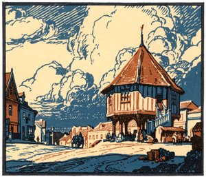 The Market Cross, Wymondham, Norfolk by Leonard Russell Squirrell
