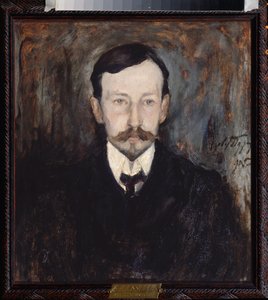 Portrait of the Author Ivan A. Bunin - Painting by Leonard Viktorovich Turzhansky by Leonard Viktorovich Turzhansky
