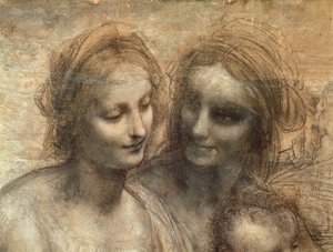 Heads of the Virgin and St. Anne (detail)