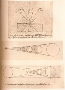 Diagrams Illustrating the Theories of Linear Perspective and of Light and Shade, c. 1472-c. 1519 by Leonardo da Vinci
