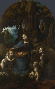 The Virgin of the Rocks (for the Altar of San Francesco in Milan) by Leonardo da Vinci