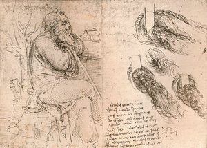 Drawing Illustrating the Representation of Hair Falling Down in Curls