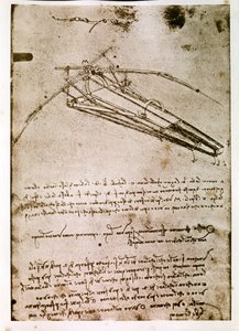 Extract from a Da Vinci Manuscript: Flying Machine by Leonardo da Vinci