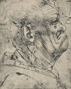 Grotesque Profile of a Man to the Right, c1480