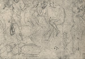 Group of Figures in Conversation