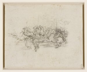 A Cavalcade by Leonardo da Vinci