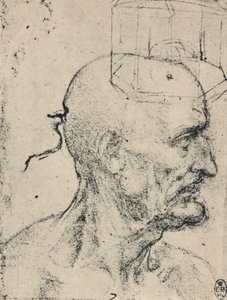 Profile to Right of a Bald Man, c1480, 1945