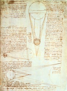 Studies of the Illumination of the Moon, fol. 1r from Codex Leicester, c.1506-08