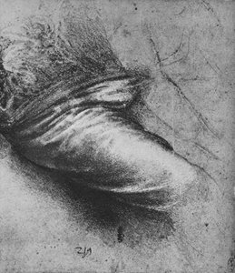 Study of the Drapery of a Seated Figure to the Right