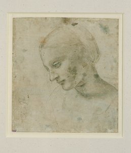 Head of a Woman Almost in Profile