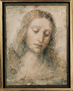 Head of the Redeemer Christ by Leonardo da Vinci