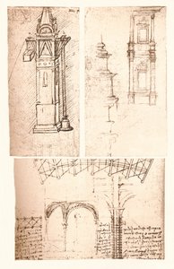 Three Architectural Drawings, c1472-c1519 1883