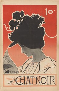 Poster for the Magazine Le Chat Noir (title on object: Lire Le Chat Noir) by Leonce Burret