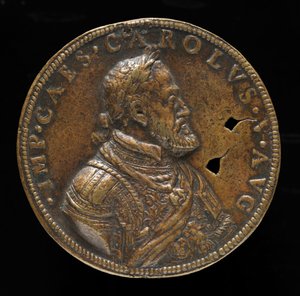 Charles V, King of Spain, Holy Roman Emperor [obverse] by Leone Leoni