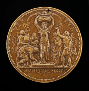 Fountain of the Sciences [reverse] by Leone Leoni