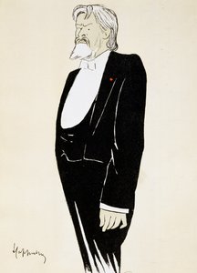 Actor Jean Mounet-Sully, caricature by Leonetto Cappiello