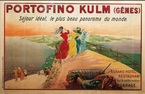 Advertisement for Portofino Hotel, Portofino Kulm, Illustration by Leonetto Cappiello